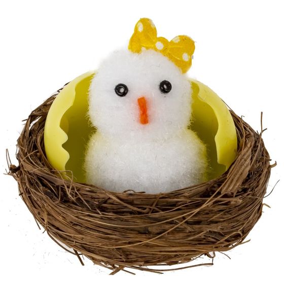 Набор из 2-х изделий декоративных "Гнездо пасхальное" (6*4,5), L11,5 W6,5 H6 см