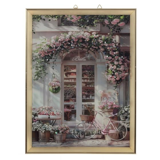 Панно с кристальным декором, L32,5 W2,5 H42,5 см