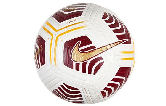 Nike Size 5 Ball Soccer PU Machine Stitched Soccer Ball Unisex White/Team Red/Gold