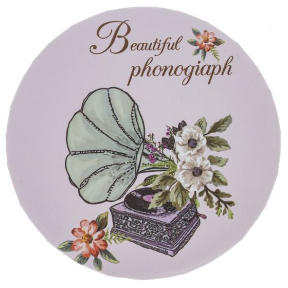 Зеркало карманное, Д7 Ш7 В1 см, 6в.