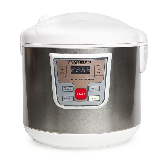 Мультиварка Goodhelper MC-5111 5л 950Вт стальной/белый