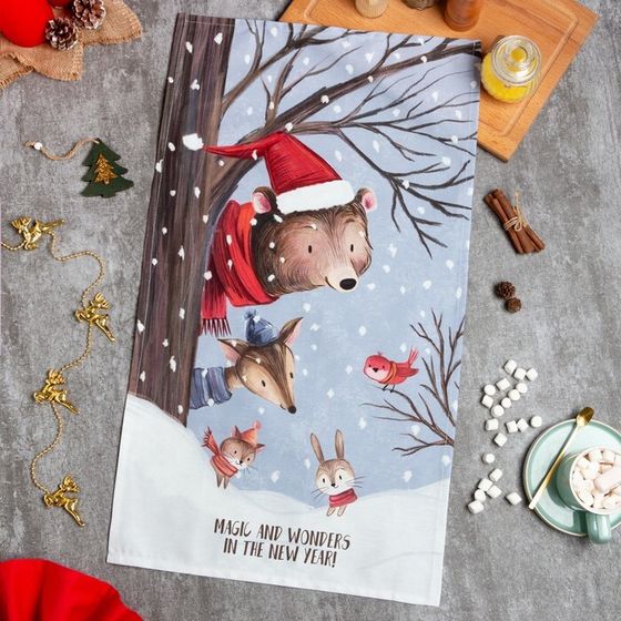 Полотенце «Этель» Magic 40×73 см, 100% хл, саржа 190 г/м²