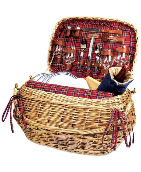 Red Highlander Picnic Basket