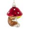 Украшение новогоднее "Гриб и ёж", L6,5 W6 H11 см