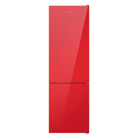 Холодильник Maunfeld MFF200NFR Inverter, красный (двухкамерный)