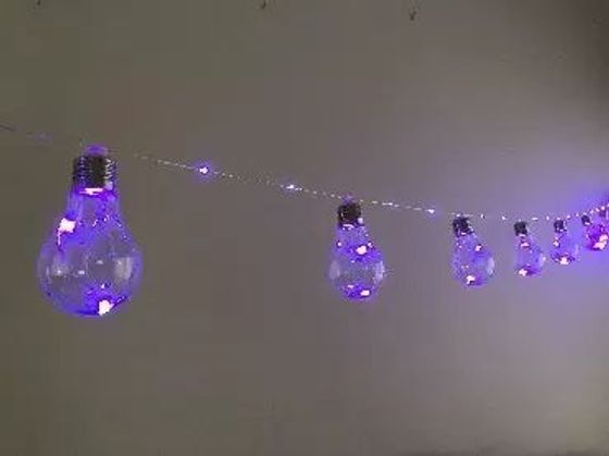 Гирлянда белт-лайт Funray SE-BULBS-380P 3м холодный фиолетовый серебристый