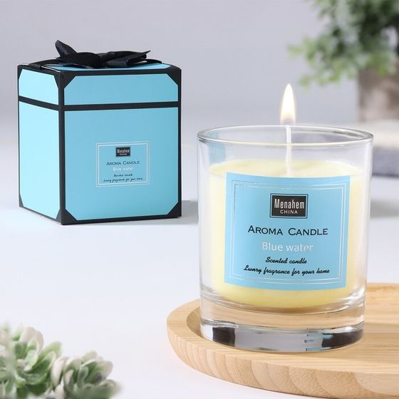 Свеча ароматическая &quot;Aroma Candle&quot;, черный каштан Бунге, 8х9 см