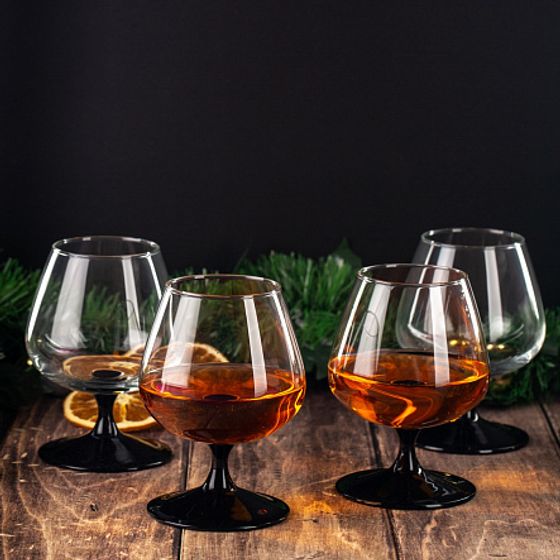 Набор фужеров (бокалов) для коньяка ДОМИНО 4шт 410мл