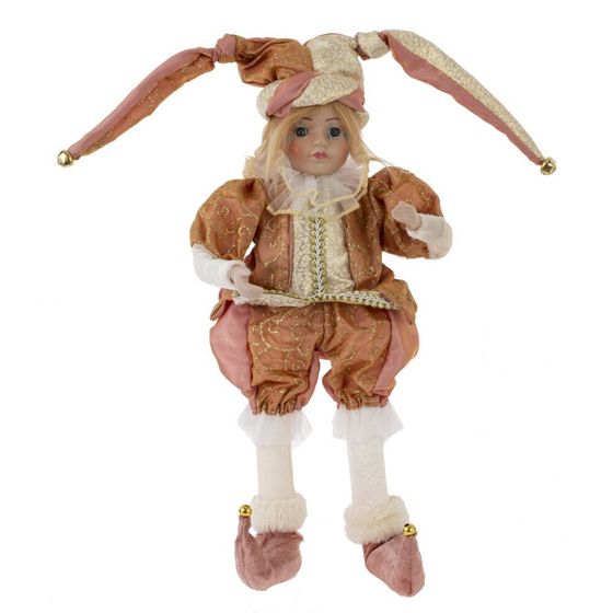 Игрушка набивная &quot;Клоун&quot; (музыкальный) , сидячий, L16 W29 H23 см