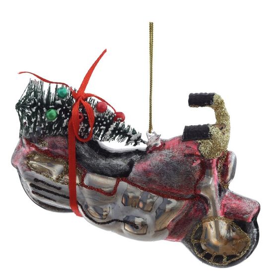 Украшение новогоднее "Мотоцикл", L12 W3 H7 см