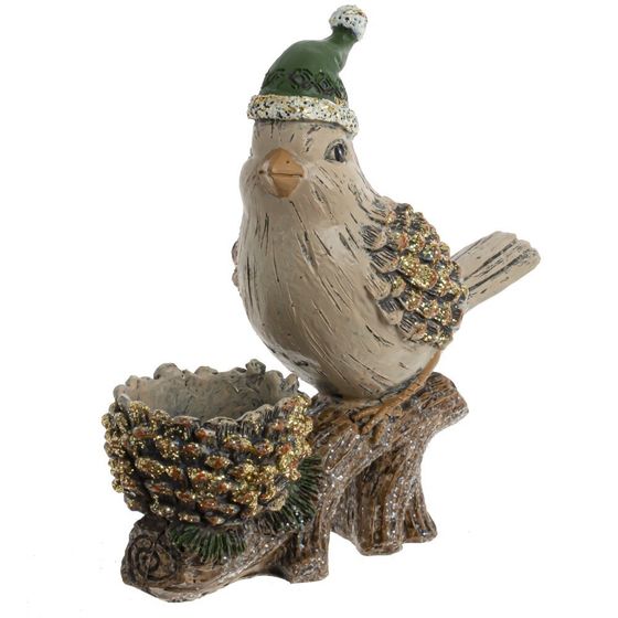 Фигурка декоративная &quot;Птичка&quot;, L16 W6,5 H15 см, 2в.