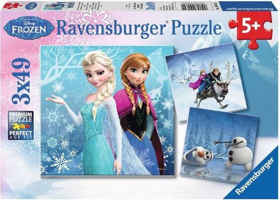 Ravensburger Puzzle 3x49 Kraina Lodu - 092642