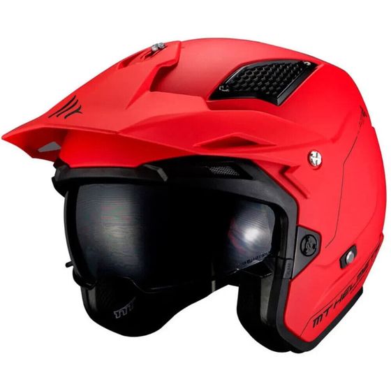 MT HELMETS District SV Solid open face helmet