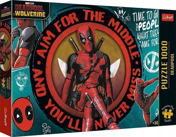 Trefl Puzzle 1000 elementów Premium Plus Deadpool Marvel