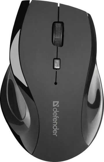 Мышь Defender Accura MM-295 черный оптическая беспров. (1600dpi) (52295)