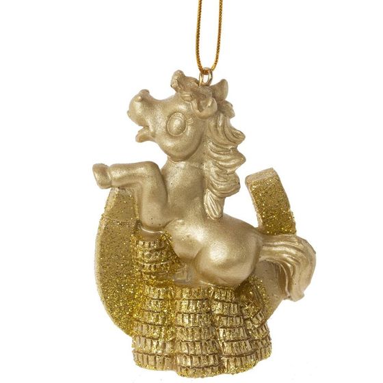 Фигурка декоративная подвесная&quot;Лошадка&quot;, L5 W3 H7,5 см, 2в.