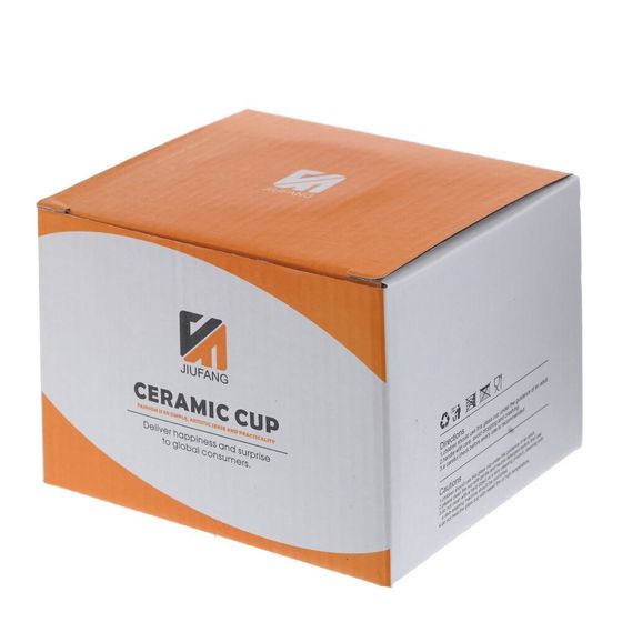 Кружка с крышкой и ложкой, L9,4 W9,4 H8,5 см, 1 штука, дизайн микс