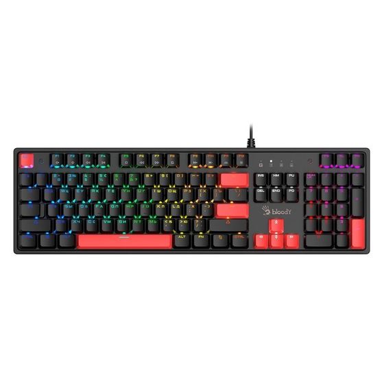 Клавиатура A4Tech Bloody S510N механическая черный USB for gamer LED (S510N (FIRE BLACK))