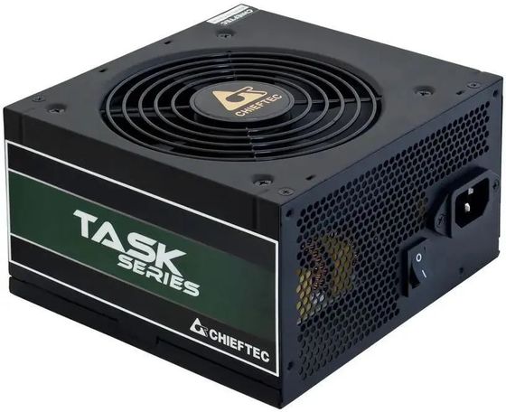 Блок питания 600W ATX Chieftec Task TPS-600S (ATX 2.3, 80 PLUS BRONZE, Active PFC, 120mm fan) Retail
