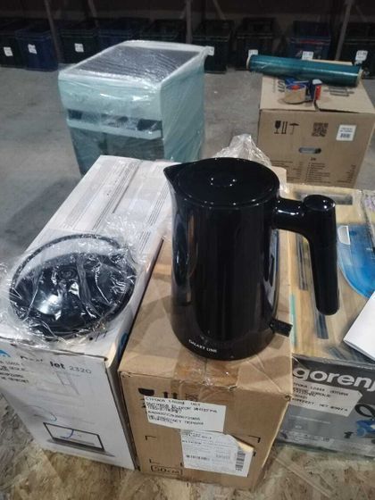УЦЕНКА-Чайник электрический Galaxy LINE GL0336 1л 2200Вт черный-(по всему корпусу потертости и царапины)