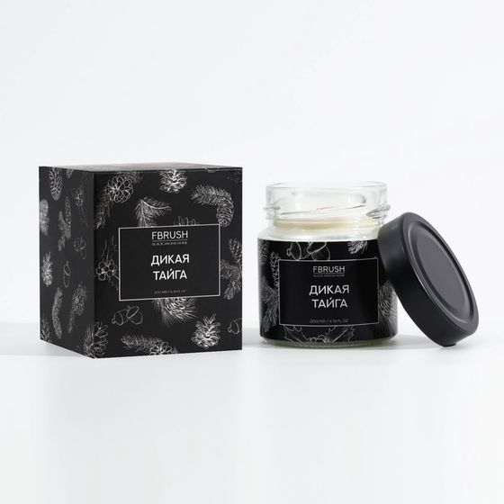 Соевая свеча BLACK AROMA HOME &quot;Дикая тайга&quot;, 200 мл