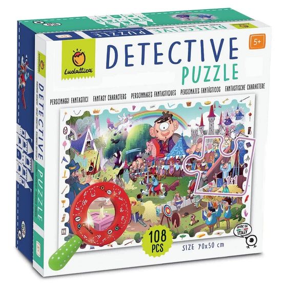 LUDATTICA Detective Fantastic Characters Puzzle 108 pieces