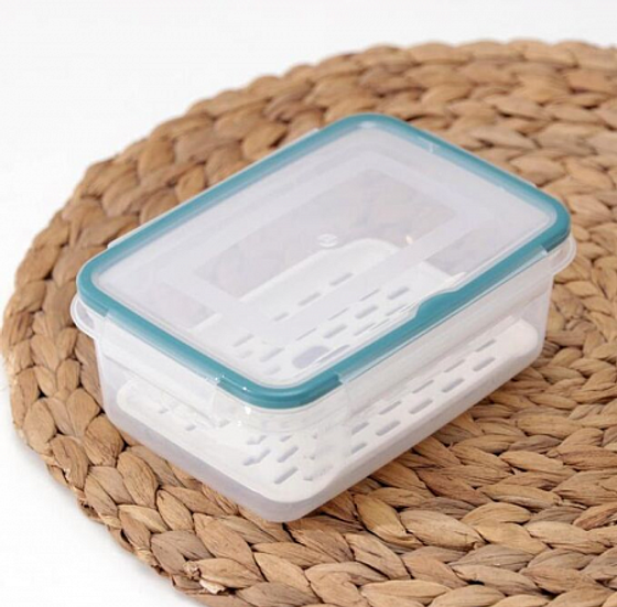 Контейнер с сеткой ЭКСТРА ЛОК BRIGHT L 2.4л