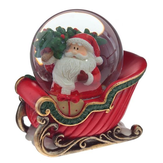 Фигурка декор в стекл шаре &quot;Дед Мороз&quot;, D6 см, L9,5 W7 H9,5 см, 2в.