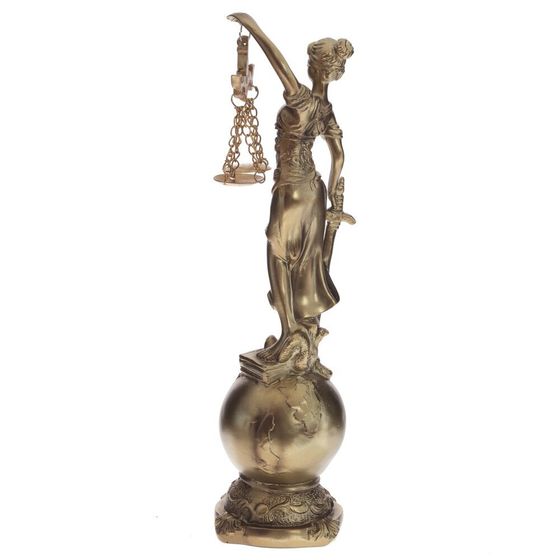 Фигурка декоративная &quot;Фемида&quot;, L6 W6 H22 см