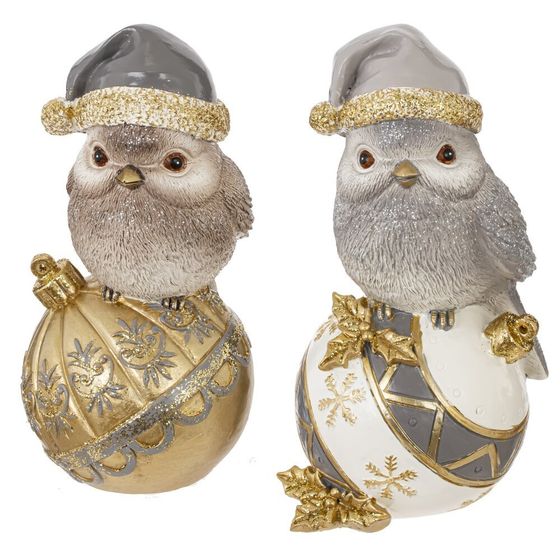 Фигурка декоративная &quot;Птичка&quot;, L12 W9 H20 см, 2в.