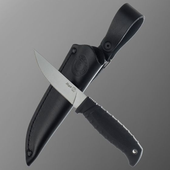 Нож кавказский, туристический &quot;Норд&quot; с чехлом, сталь - AUS-8, рукоять - эластрон, 10.5 см