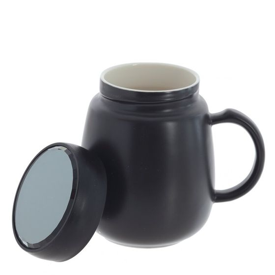 Набор из 2-х кружек с крышкой, 500 мл, L12 W9 H12 см