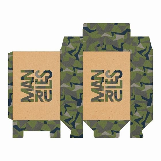 !09 Набор коробок 3 штуки - Складная коробка «Man rules», 16 × 23 × 7,5 см