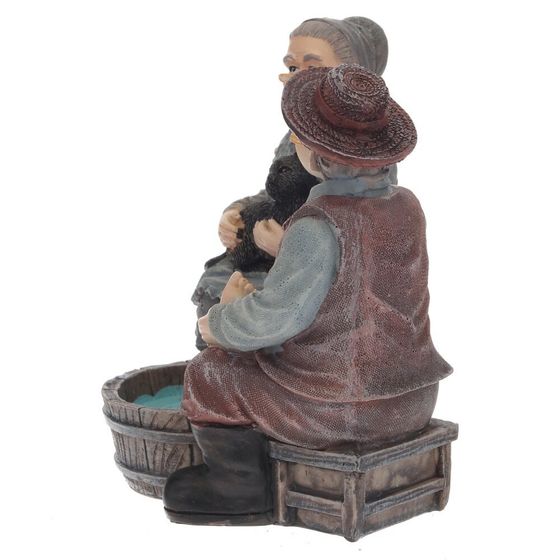 Фигурка декоративная &quot;Бабушка с дедушкой&quot;, Д11,5 Ш9,5 В12 см, 2в.