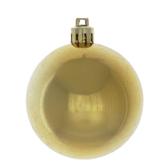 Набор из 6шт, Украшение новогоднее Шар "Снежок золотой", D6 см, L17,5 W6 H11,5 см