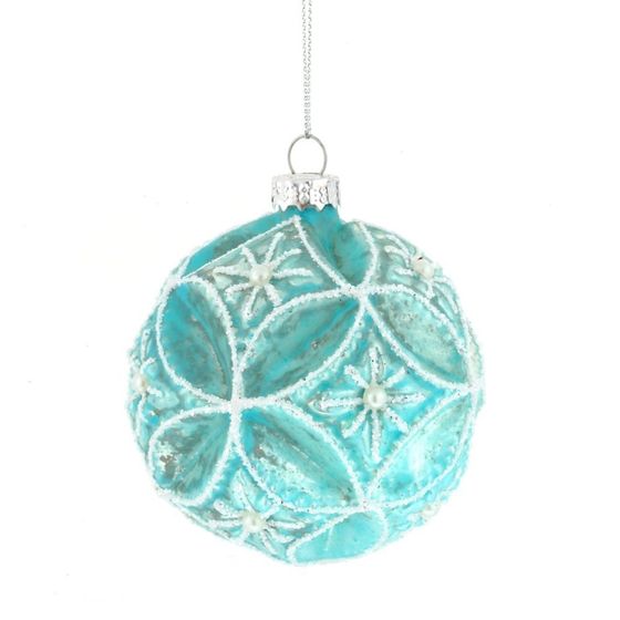 Украшение новогоднее Шар &quot;Веселые ребята в бирюзовом&quot;, D 8 см, L36 W28 H11 см, 6в.