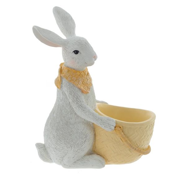 Фигурка декоративная "Заяц", L14,5 W9 H19 см