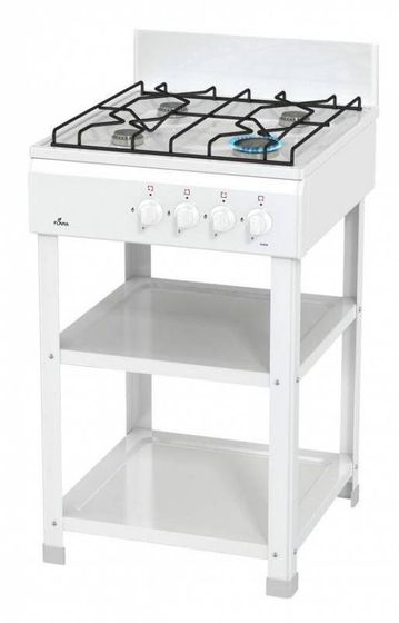Плитка газовая Flama AVG 1402 W белый эмаль (настольная)