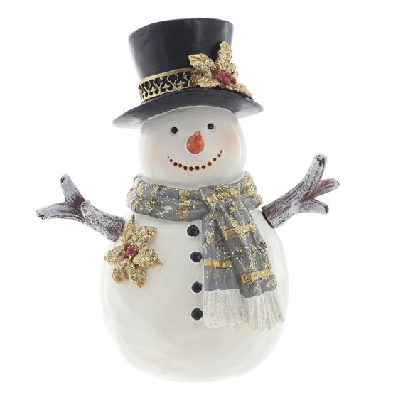 Фигурка декоративная "Снеговик", L13 W8,5 H15,5 см