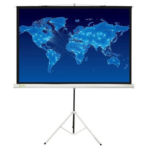 Экран Cactus 150x150 Triscreen CS-PST-150x150 1:1, напольный, рулонный