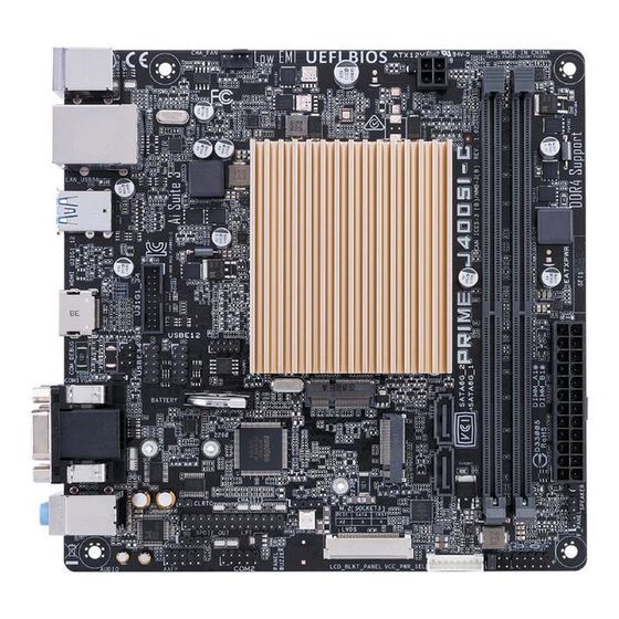 Материнская плата Asus PRIME J4005I-C, 2xDDR4, VGA, HDMI, mini-ITX