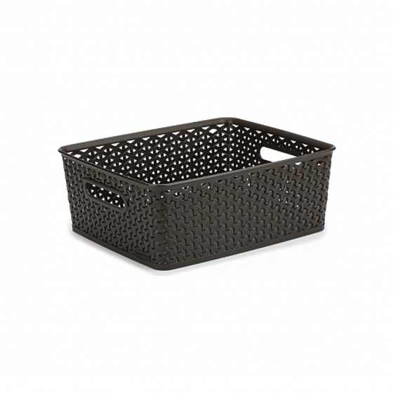 Коробка для хранения MY STYLE M 13л темно-коричневая