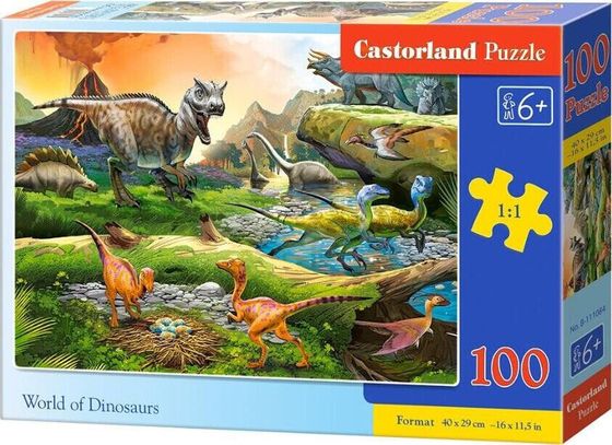 Castorland Puzzle 100 World of Dinosaurs CASTOR