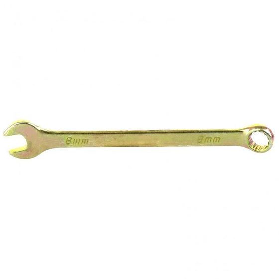 Ключ комбинированный &quot;Сибртех&quot; 14974, 8 мм, желтый цинк