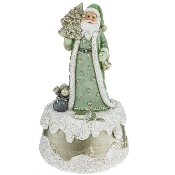 Фигурка декоративная с музыкой &quot;Дед Мороз&quot;, L10 W10 H18 см, 2в.