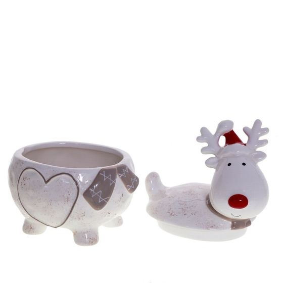 Конфетница &quot;Северный олень&quot;, 600 мл, L14 W12 H18,5 см, 2в.