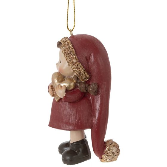 Фигурка декоративная подвесная &quot;Девочка&quot;, L5 W5 H10 см, 2в.