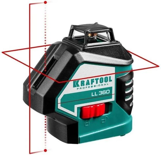 Нивелир лазерный Kraftool 34645-4 цв.луч. красный 2луч.