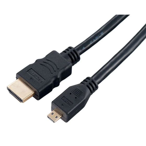 Кабель Perfeo HDMI A(m) - HDMI D (micro HDMI)(m) 2м черный (H1102)