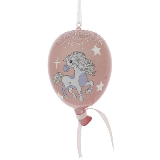 Украшение новогоднее &quot;Воздушный шарик с лошадкой&quot;, L7 W7 H11 см